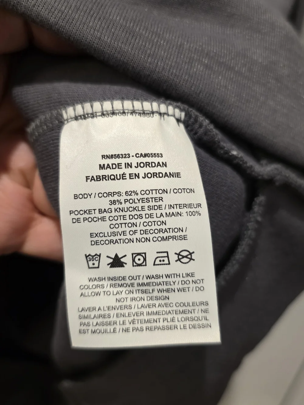 NWT Nike Men's Optic Crewneck Sportswear  Pullover Grey Front Pocket Sweatshirt